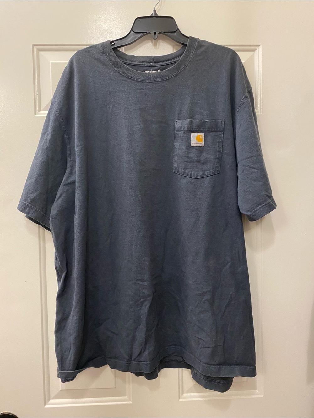 Carhartt Men’s Short-Sleeve Pocket T-Shirt — Dark Blue